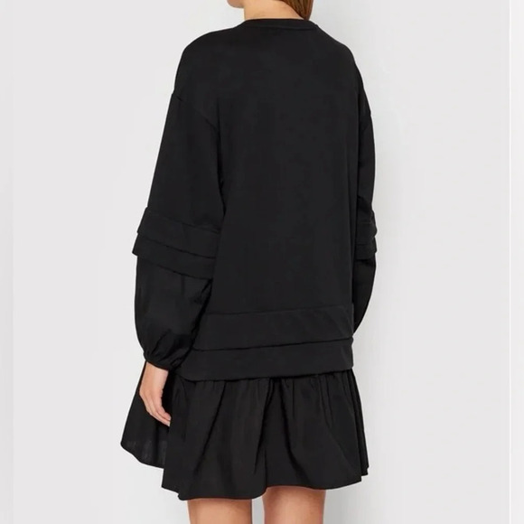 Vero Moda VMulva Long Sleeve Short Sweat Dress in Black - NWOT - Size Small - Picture 2 of 8